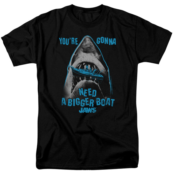 Jaws - Boat In Mouth Adult Regular Fit Short Sleeve