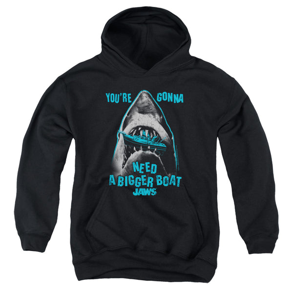 Jaws - Boat In Mouth Youth Hooded Sweatshirt