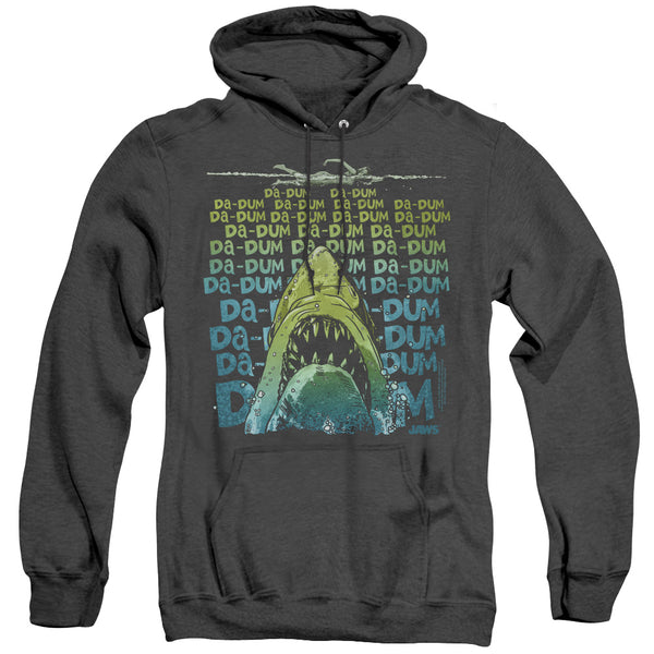 Jaws - Da Dum Adult Heather Hoodie