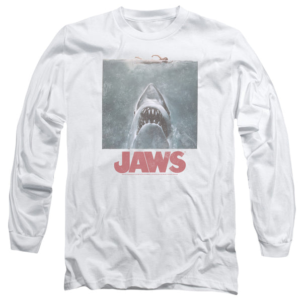 Jaws - Distressed Jaws Adult Long Sleeve
