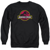Jurassic Park - 8 Bit Logo Adult Crewneck Sweatshirt