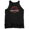 Jurassic Park - 8 Bit Logo Adult Tank Top
