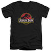Jurassic Park - 25Th Anniversary Logo Adult Slim Fit V Neck Cotton