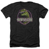 Jurassic Park - Lying Smile Adult Regular Fit Heather Short Sleeve