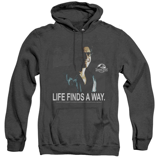 Jurassic Park - Life Finds A Way Adult Heather Hoodie