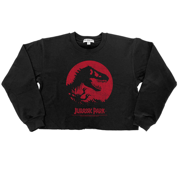Jurassic Park - T Rex Sphere Crop Sweatshirt