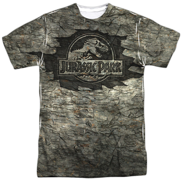 Jurassic Park - Jurassic Stone Adult Regular Fit Short Sleeve 100% Poly