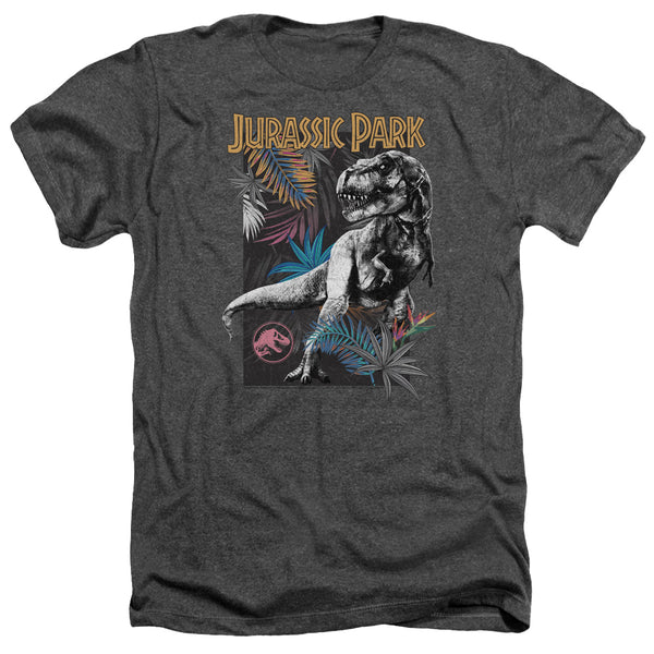 Jurassic Park - Foliage Adult Regular Fit Heather Short Sleeve