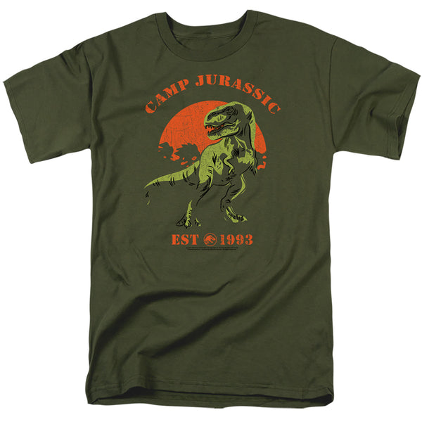 Jurassic Park - Camp Jurassic T Rex Adult Regular Fit Short Sleeve