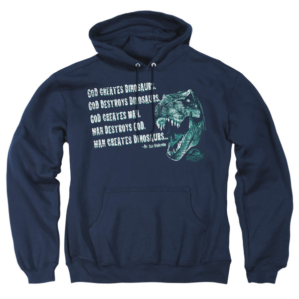 Jurassic Park - God Creates Dinosaurs Adult Pullover Hoodie