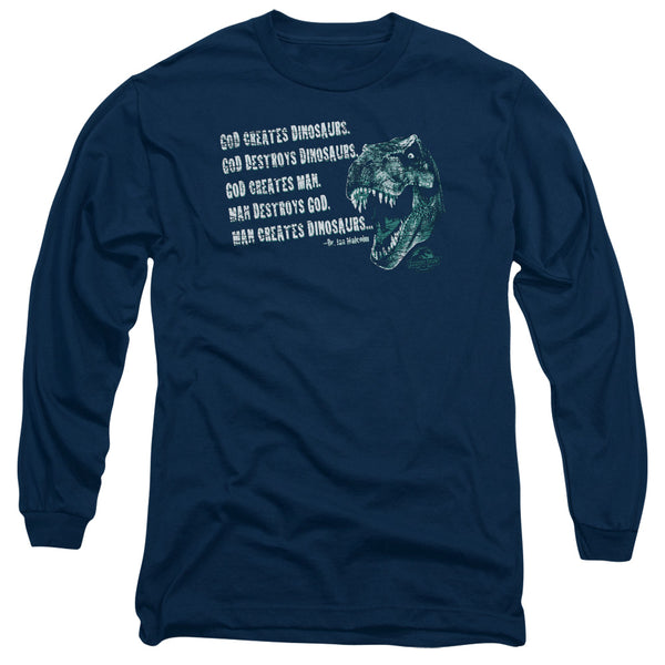 Jurassic Park - God Creates Dinosaurs Adult Long Sleeve