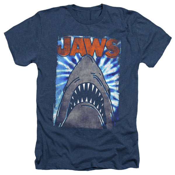 Jaws - Ocean Tie Dye Adult Regular Fit Heather Short Sleeve