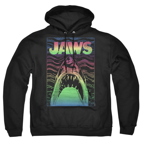 Jaws - Neon Line Art Poster Adult Pullover Hoodie