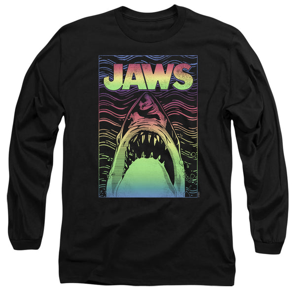 Jaws - Neon Line Art Poster Adult Long Sleeve