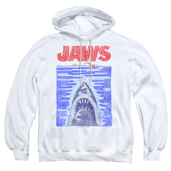 Jaws - Scribble Poster Adult Pullover Hoodie