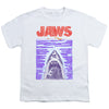 Jaws - Scribble Poster Youth Short Sleeve
