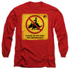 Jurassic World - Don'T Ride Sign Adult Long Sleeve