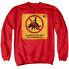 Jurassic World - Don'T Ride Sign Adult Crewneck Sweatshirt
