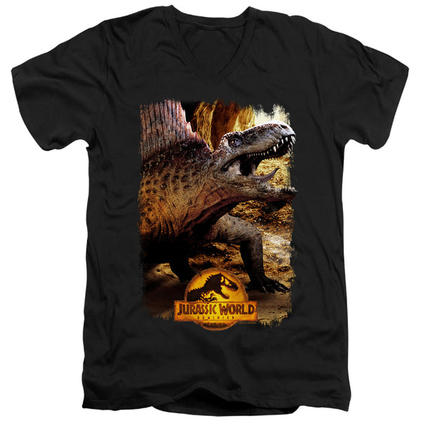 Jurassic World - Dimetrodon Beauty Shot Adult Slim Fit V Neck Cotton