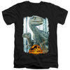 Jurassic World - Blue Beauty Shot Adult Slim Fit V Neck Cotton