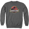 Jurassic Park - Stone Logo Adult Crewneck Sweatshirt
