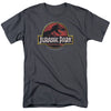 Jurassic Park - Stone Logo Adult Regular Fit Short Sleeve