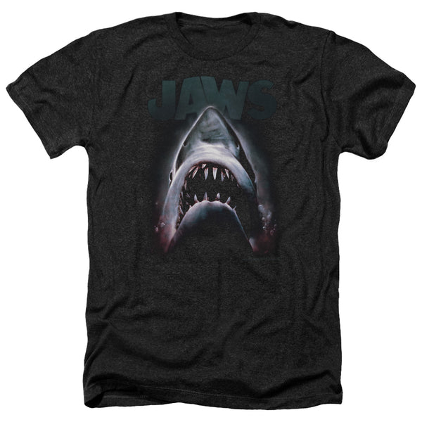 Jaws - Terror In The Deep Adult Regular Fit Heather Short Sleeve