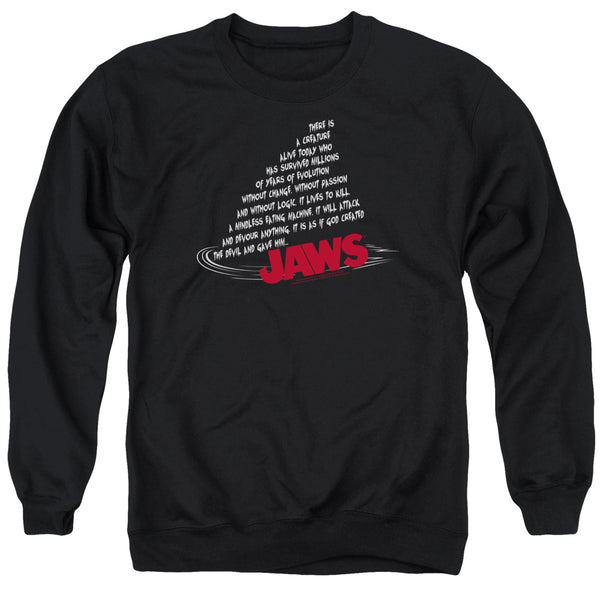 Jaws - Dorsal Text Adult Crewneck Sweatshirt