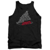 Jaws - Dorsal Text Adult Tank Top