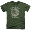 Jurassic Park - Jp Stamp Adult Regular Fit Heather Short Sleeve