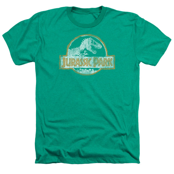 Jurassic Park - Jp Orange Adult Regular Fit Heather Short Sleeve