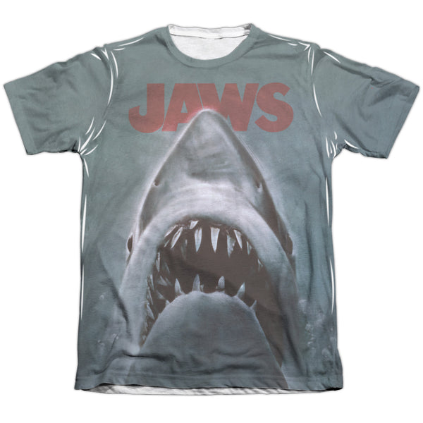 Jaws - Poster Adult Regular Fit Short Sleeve 65 - 35 Poly - Cotton
