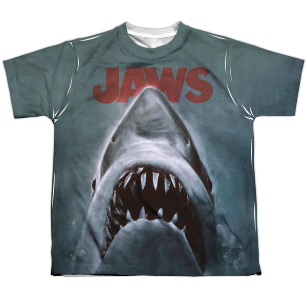 Jaws - Poster Youth Short Sleeve 100% Poly