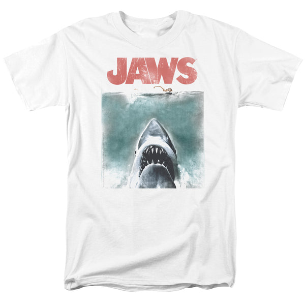 Jaws - Vintage Poster Adult Regular Fit Short Sleeve