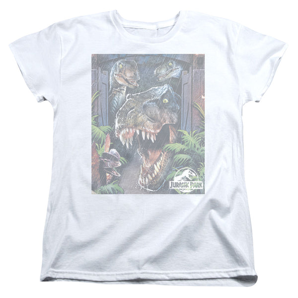Jurassic Park - Giant Door Women's Short Sleeve