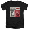 Jaws - Terror Adult Slim Fit V Neck Cotton