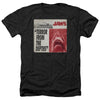 Jaws - Terror Adult Regular Fit Heather Short Sleeve