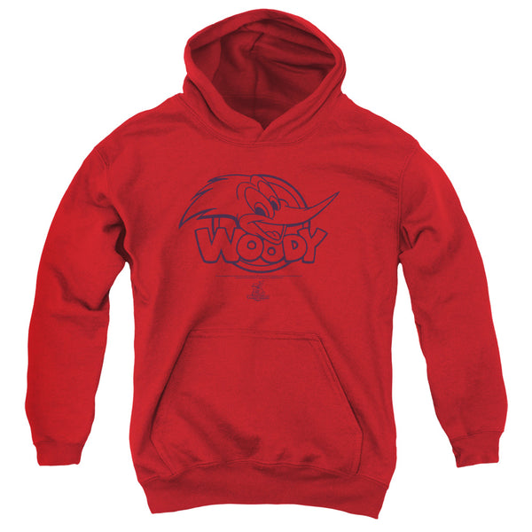 Woody Woodpecker - Big Head Youth Hooded Sweatshirt
