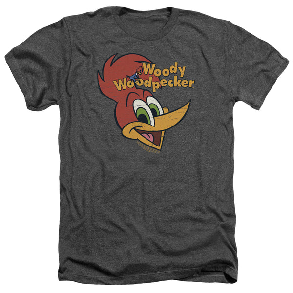 Woody Woodpecker - Retro Logo Adult Regular Fit Heather Short Sleeve