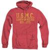 US Marine Corps - Leathernecks Adult Heather Hoodie