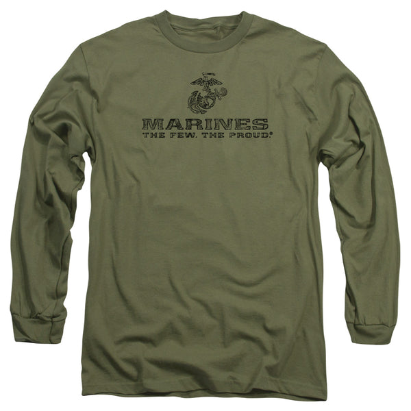US Marine Corps - Distressed Logo Adult Long Sleeve