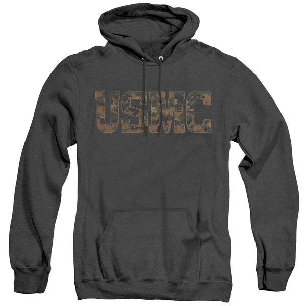 US Marine Corps - USmc Camo Fill Adult Heather Hoodie
