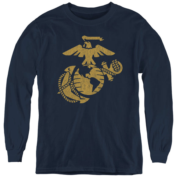 US Marine Corps - Gold Emblem L - S Youth