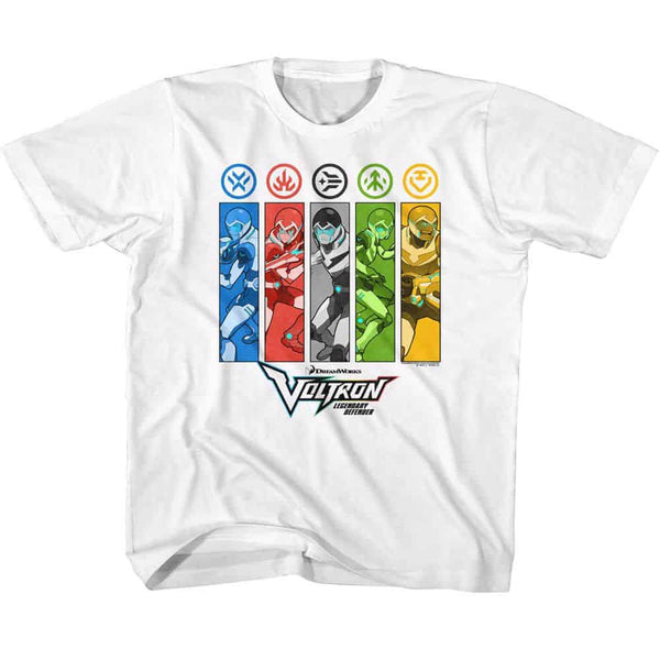 Voltron Rectangles And Icons-Youth S/S Tshirt