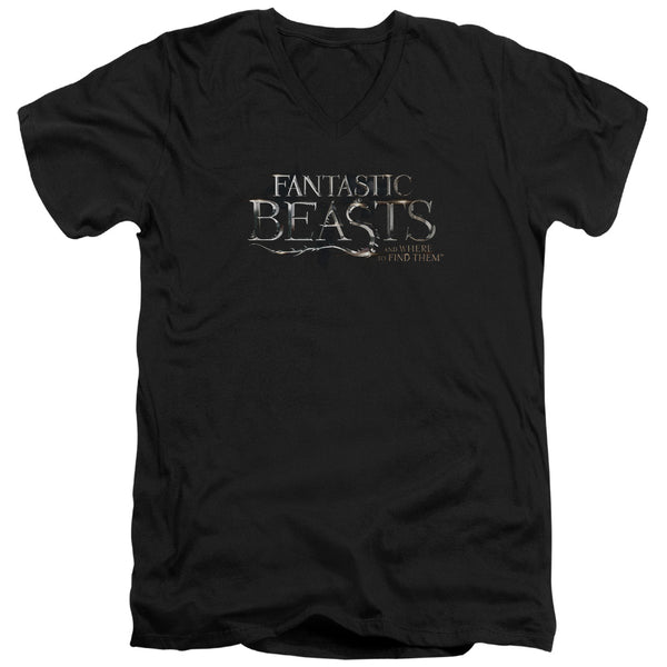 Fantastic Beasts - Logo Adult Slim Fit V Neck Cotton