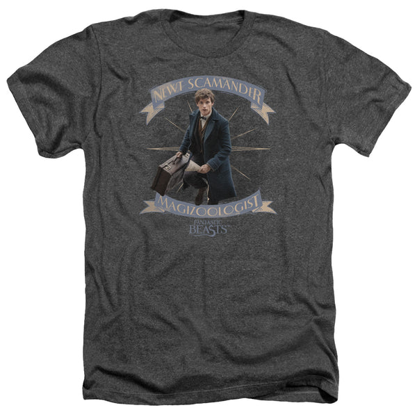 Fantastic Beasts - Newt Scamander Adult Regular Fit Heather Short Sleeve