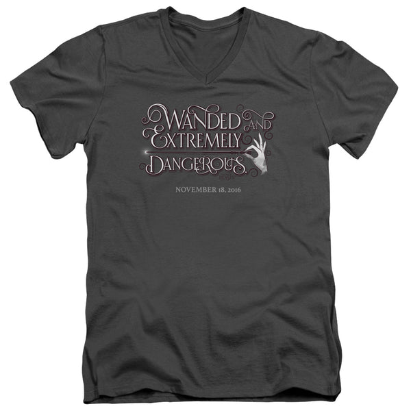 Fantastic Beasts - Wanded Adult Slim Fit V Neck Cotton