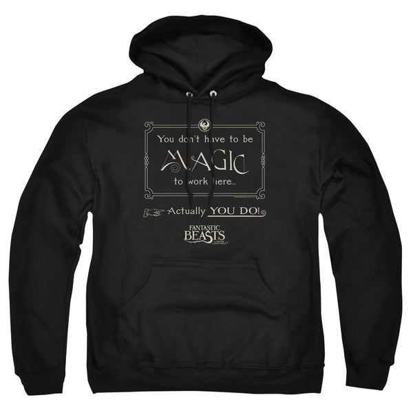 Fantastic Beasts - Magic To Work Here Adult Pullover Hoodie