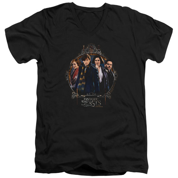 Fantastic Beasts - Group Portrait Adult Slim Fit V Neck Cotton