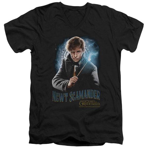 Fantastic Beasts 2 - Scamander Monogram Adult Slim Fit V Neck Cotton